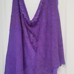 Crepe silk Bandhani Dupatta NWT.